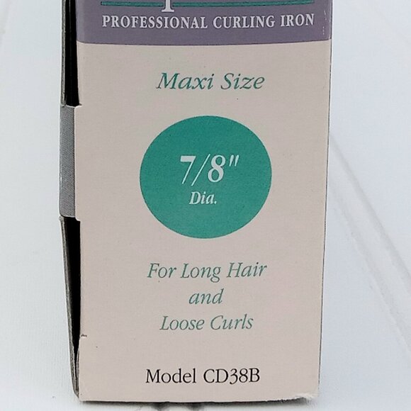 CONAIR Curling Iron Supreme Professional CD38B Pink Purple 1992 Vintage NEW - Picture 15 of 16